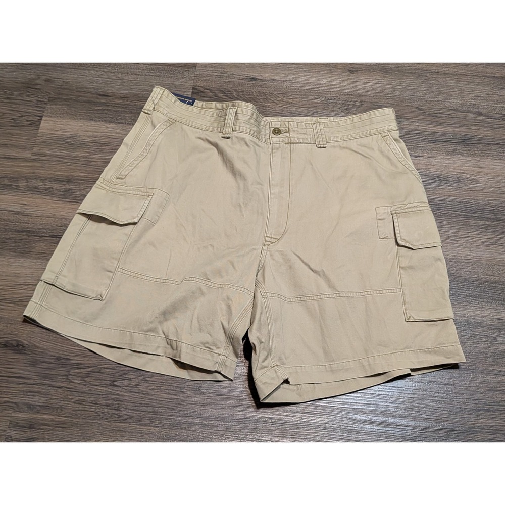 Polo Ralph Lauren Mens Relaxed Fit 8 Inch Cargo Shorts Khaki Tan Size 42 NWT